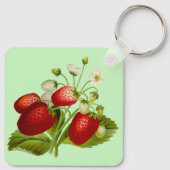 Porte-clés Jardin Botanique Fraise (Dos)