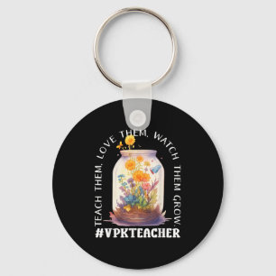Porte-clés Jardin de fleurs de l'enseignant Vpk