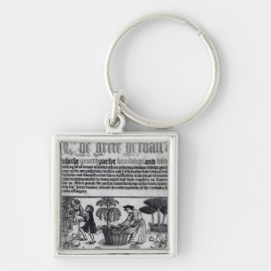 Porte-clés Jardin de herbes aromatiques médiéval