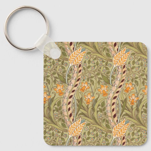 Porte-clés Jardin de jonquilles de William Morris Fleur Class (Recto)