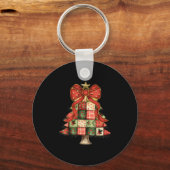 Porte-clés Jardin de Noël Patchwork Coquette Bow Pajamas de N (Recto)