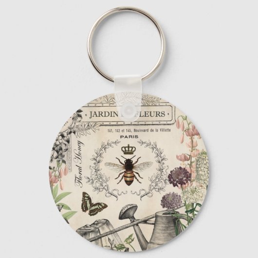 PORTE-CLÉS JARDIN DES BEE FRANÇAIS (Recto)