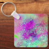 Porte-clés JARDIN DES OMBRES PERDUES -Clé violet violet rose (Recto)