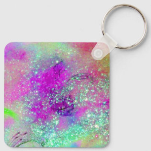 Porte-clés JARDIN DES OMBRES PERDUES -Clé violet violet rose