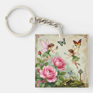 Porte-clés Jardin Enchanté des Fées Florales