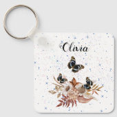Porte-clés jardin fleuri (Recto)