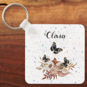 Porte-clés jardin fleuri (Recto)