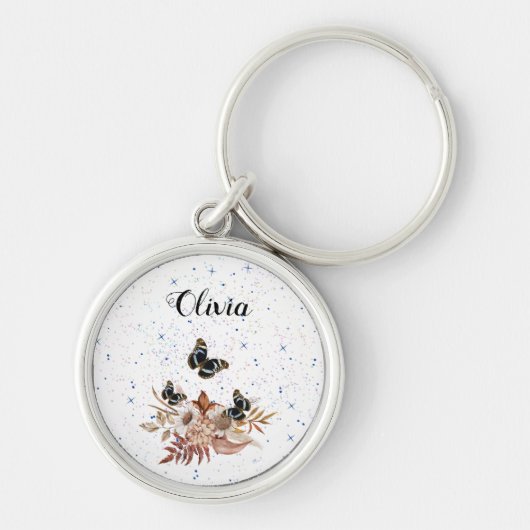 Porte-clés jardin fleuri (Devant)