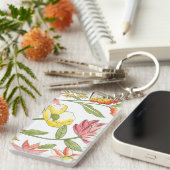 Porte-clés Jardin fleuri avec Arrière - plan blanc (Devant droit)