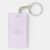 Porte-clés Jardin Floral Monogramme Rose (Dos)