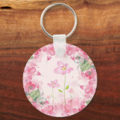 Porte-clés Jardin Floral Rose (Recto)