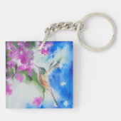 Porte-clés Jardin Hummingbird cadeau Porte - clé (Dos)