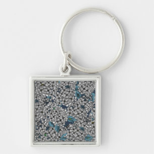 Porte-clés Jardin Lilac blanc