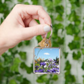 Porte-clés Jardin pourpre Iris (main)