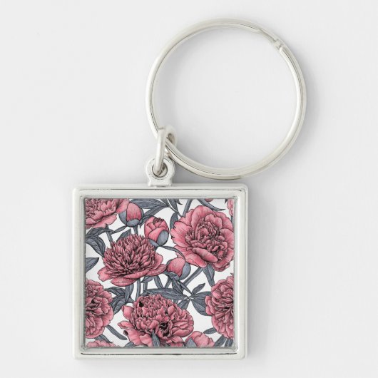 Porte-clés Jardin rose (Devant)