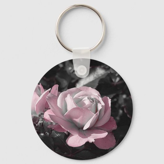 Porte-clés Jardin rose rose (Recto)