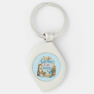 Porte-clés Jardin Société Féline Cottagecore Florales