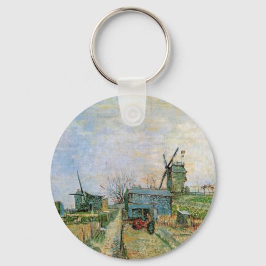 Porte-clés Jardin végétal à Montmartre par Vincent van Gogh (Recto)