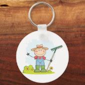 Porte-clés Jardinier d'agriculture (Recto)