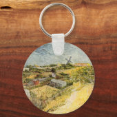 Porte-clés Jardins de légumes, Montmartre par Vincent van Gog (Recto)