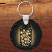 Porte-clés Jarre De lucioles Avec Étoiles De Nuit (Recto)