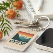 Porte-clés Jasper National Park Minimalist Outdoor Design (Devant droit)