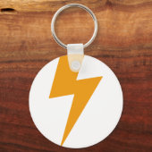 Porte-clés Jaune d'énergie tonnerre Imprimé (Recto)