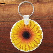 PORTE-CLÉS JAUNE GERBERA (Recto)