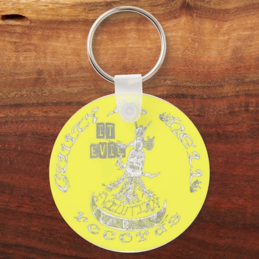 Porte-clés JAUNE "It Evil" (Recto)