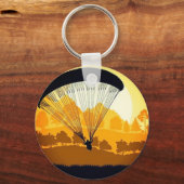 Porte-clés Jaune parapente (Recto)