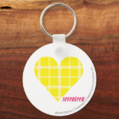 Porte-clés Jaune plaid 2 (Recto)