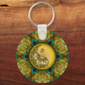 Porte-clés Jaune YinYang Mandala Porte - clé (Recto)