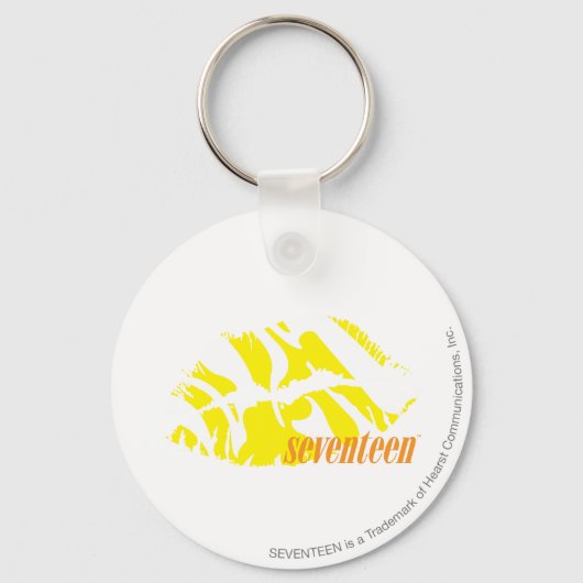 Porte-clés Jaune zèbre (Recto)