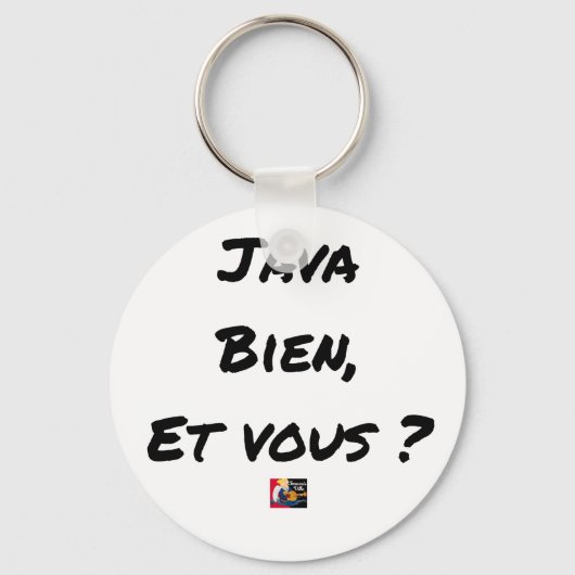Porte-clés JAVA BIEN, ET VOUS ? - Jeux de mots (Recto)