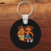 Porte-clés J'avais 6 ans maintenant j'ai 7 ans basket-ball 6 (Recto)
