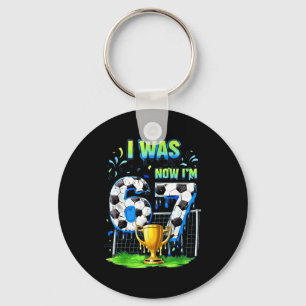 Porte-clés J'avais 6 ans maintenant je suis foot 67 Six Sept