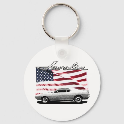 Porte-clés Javelin AMX muscle car (Recto)