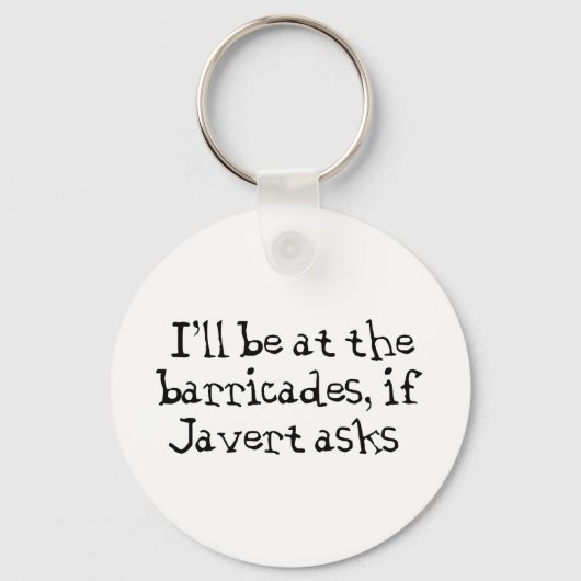 Porte-clés Javert Les Misérables (Recto)