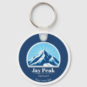 Porte-clés Jay Peak Vermont États-Unis cadeau souvenir (Recto)