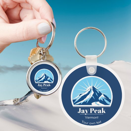 Porte-clés Jay Peak Vermont États-Unis cadeau souvenir