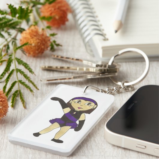 Porte-clés Jazz Dancer Considérant Dance Studio Enseignant (Devant droit)