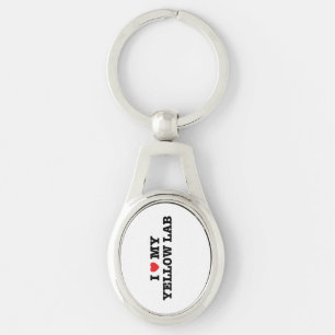 Porte-clés J'Coeur Mon Porte - clé de métal du laboratoire ja