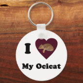 Porte-clés J'Coeur Mon Porte - clé Ocicat (Recto)