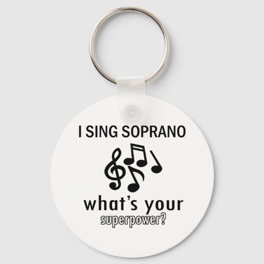 Porte-clés Je chante Soprano (Recto)