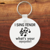Porte-clés Je chante Tenor (Recto)