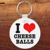 PORTE-CLÉS JE COEUR (AMOUR) BALLES DE FROMAGE (Recto)