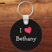 Porte-clés Je Coeur Béthanie (Recto)