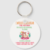 Porte-clés Je Combattrais Un Ours Pour Toi Maman (Verso)