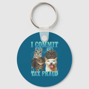 Porte-clés Je commets une fraude fiscale Funny Cat Meme Bootl