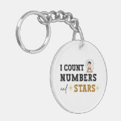 Porte-clés Je compte les nombres et les étoiles - Comptable (Devant gauche)